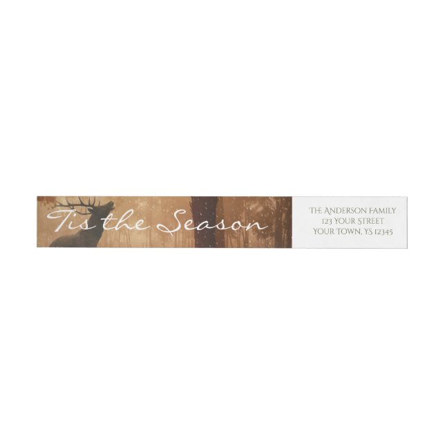 Enchanted Season Holiday Wrap Around Label (Individual)