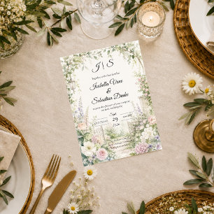 Enchanted Secret Garden Elegance Wedding Invitation