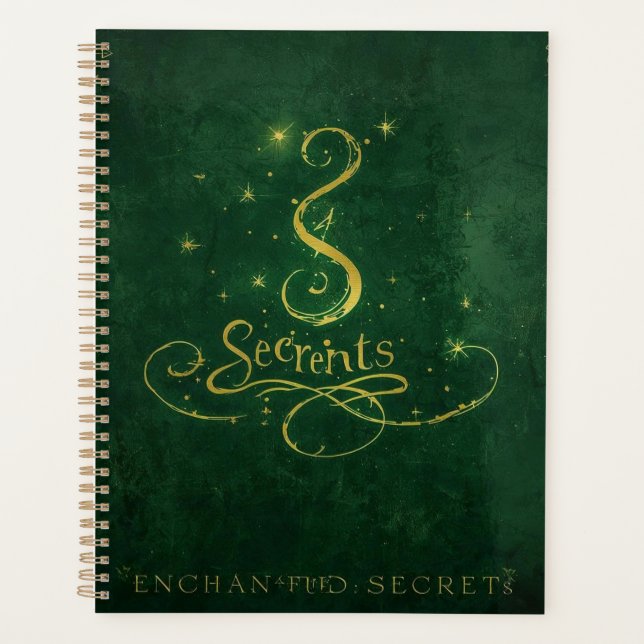 Enchanted Secrets – Golden Sigil Planner (Front)