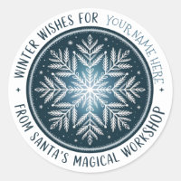 Enchanted Snowflake Stamp Sticker