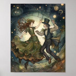 Enchanted Steampunk Waltz: A Victorian Dream Poster