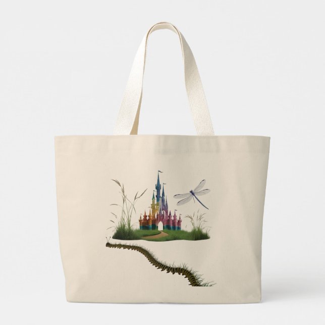 Enchanted Storybook Castle Jumbo Tote (Back)