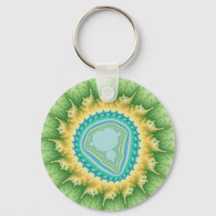 Enchanted Sun - Fractal Key Ring