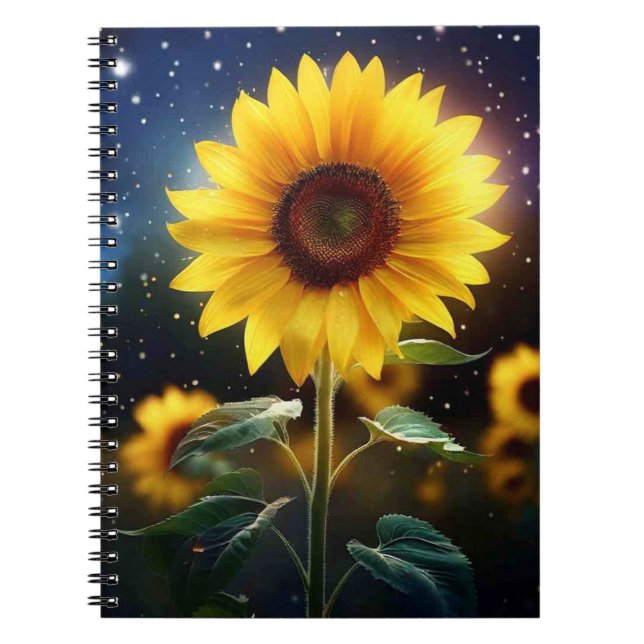 Enchanted Sunflower  Notebook (Front)