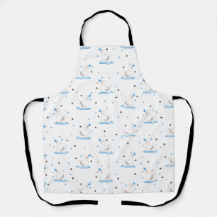 Enchanted Swan Lake Fairy Tale Crowned Swan Apron