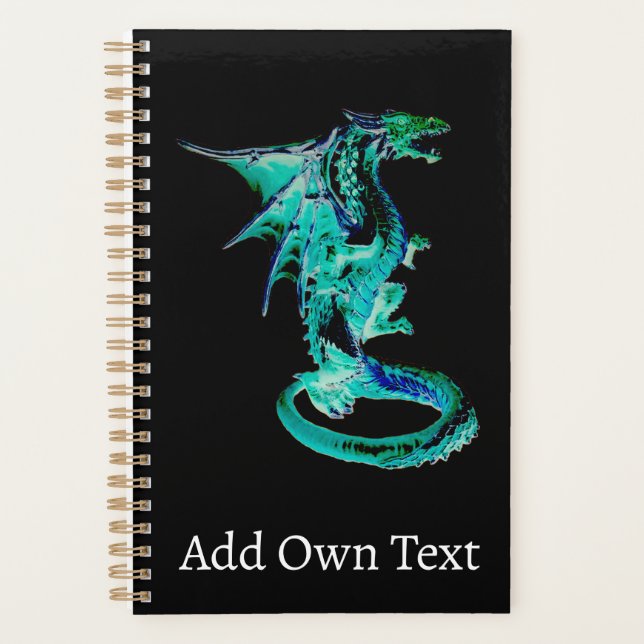 Enchanted Tide Keeper Dragon Mythical Artwork Planner (Front)