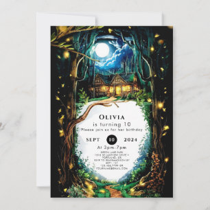 Enchanted Trees Woodland Birthday Invitation