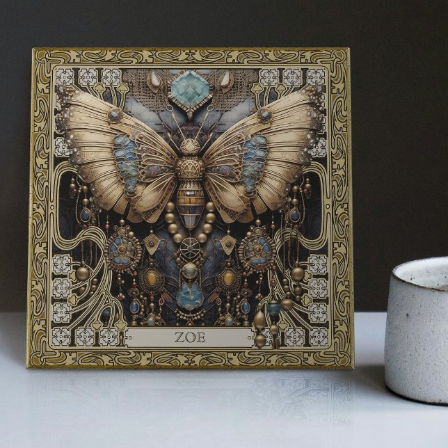 Enchanted Tribal Butterfly Spirit Animal Tile (Creator Uploaded)