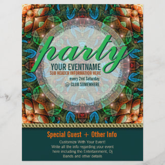 Enchanted Tribe Party Ready Made Event Flyers