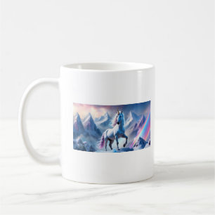 Enchanted Unicorn in a Snowy Fantasy Poster Toddle Coffee Mug