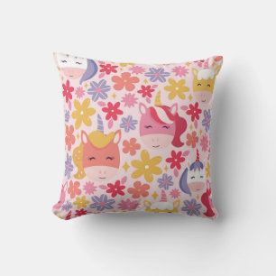 Enchanted Unicorn Meadow Cushion