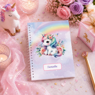 Enchanted Unicorn Pastel Magical Girl Birthday Not Notebook