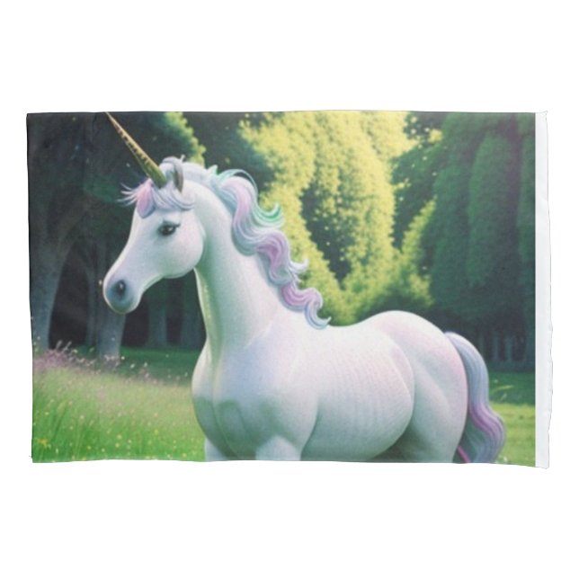 Enchanted Unicorn Pillowcase (Front)