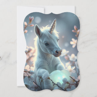 Enchanted Unicorn with the magic in spring.