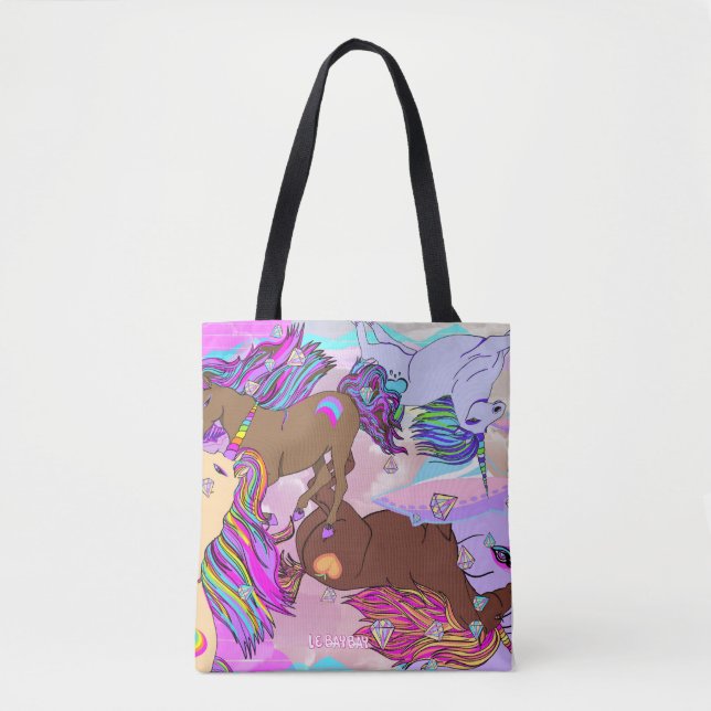 Enchanted Unicorns Tote Bag (Front)