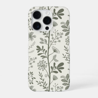 Enchanted Vertical Garden Reverie XL light beige iPhone 16 Pro Case