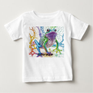 Enchanted Vibrant Happy Frog Baby T-Shirt