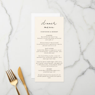 Enchanted Watercolor Forest Bohemian Wedding Menu