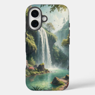 Enchanted Waterfall Retreat iPhone 16 Case