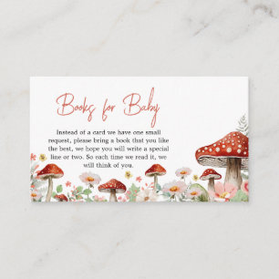 Enchanted Wildflower Mushroom Books for Baby Enclosure Card