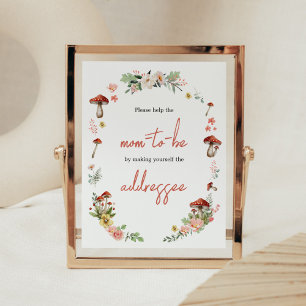 Enchanted Wildflower Mushroom Envelope Station Poster