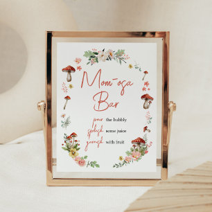 Enchanted Wildflower Mushroom Mum Osa Bar Poster