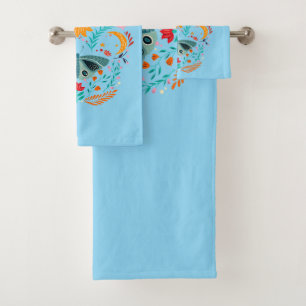 Enchanted Wings Magical Moth Butterfly Bath Towel Set