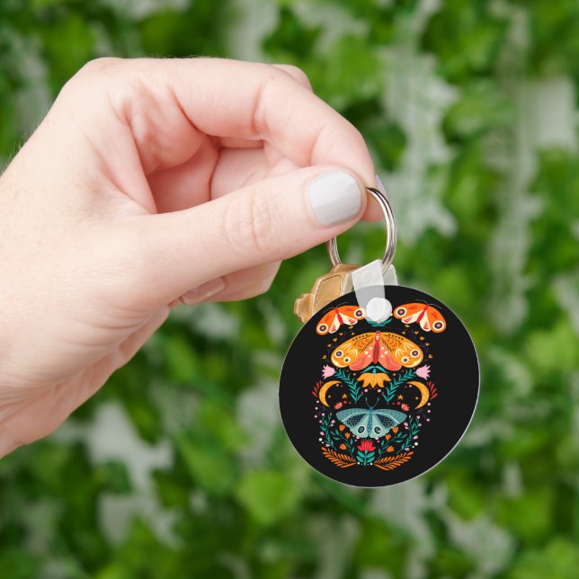 Enchanted Wings Magical Moth Butterfly Key Ring (Hand)