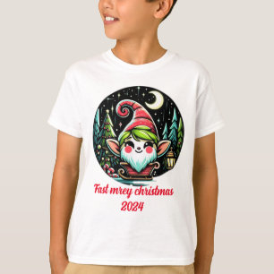 "Enchanted Winter Elf on a Sleigh Ride" T-Shirt