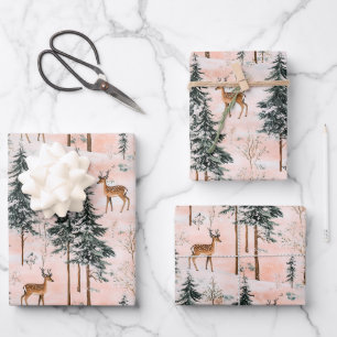 Enchanted Winter Forest  Wrapping Paper Sheet