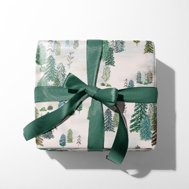 Enchanted Winter Forest Wrapping Paper Sheets (Creator Uploaded)