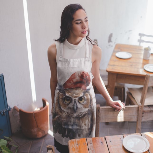 Enchanted Winter Owl Apron (Creator Uploaded)