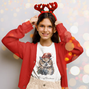 Enchanted Winter Owl, custom T-Shirt