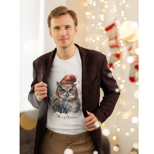 Enchanted Winter Owl, custom T-Shirt