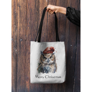 Enchanted Winter Owl, custom Tote Bag