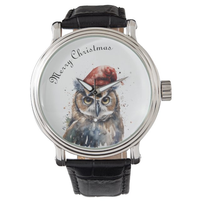 Enchanted Winter Owl, custom Watch (Front)