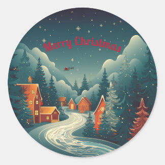 Enchanted Winter Village Sticker