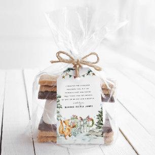 Enchanted Winter Woodland   Birthday Gift Tags
