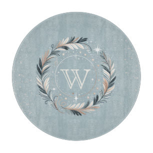 Enchanted Winter Wreath Cutting Board