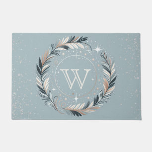 Enchanted Winter Wreath Doormat