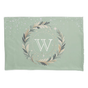 Enchanted Winter Wreath Pillowcase