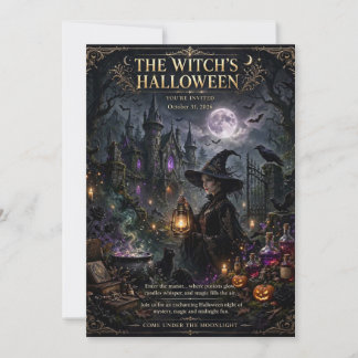 Enchanted Witch Castle & Potion Invitation