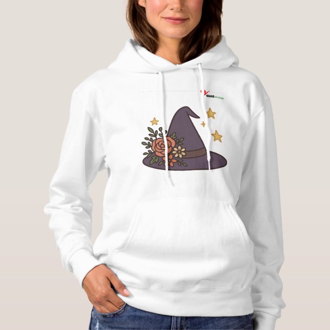 Enchanted Witch’s Hat – Magic in Bloom Hoodie (Front)