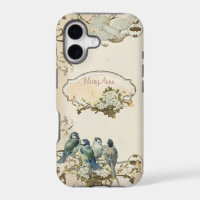 Enchanted Woodland Birds Dove Swirl Personalised