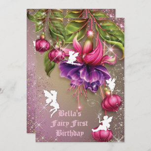 Enchanted Woodland Fairy Forest Party Invitation