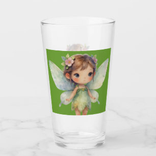 Enchanted Woodland Fairy: pastel green Sprite Glass