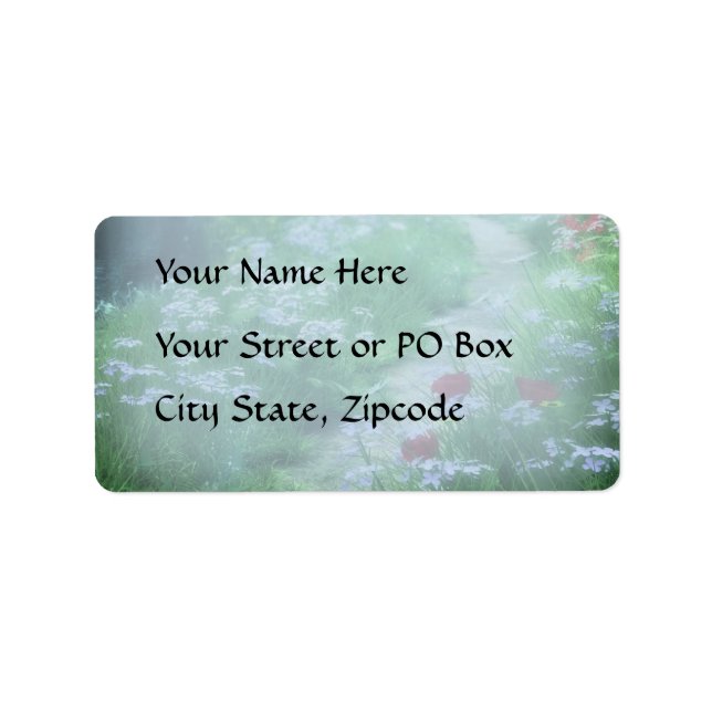 Enchanted Woodland Forest Wedding Label (Front)