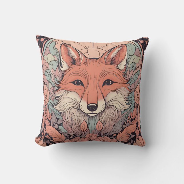 Enchanted Woodland Fox D13 Cushion (Front)