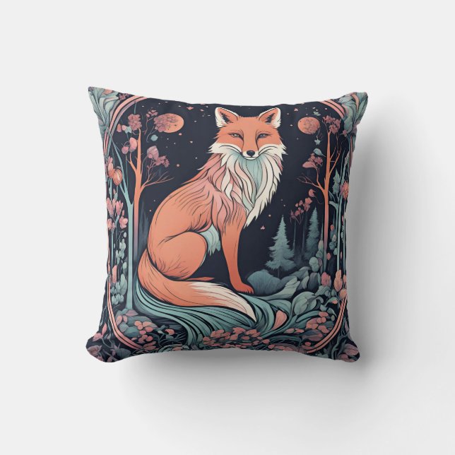 Enchanted Woodland Fox D16 Cushion (Front)