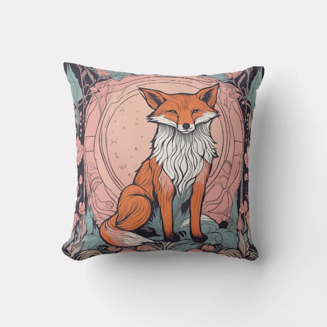 Enchanted Woodland Fox D1 Cushion (Front)